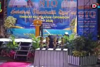 Camat Cipondoh, Muhamad Marwan, S.IP, saat memberi sambutan di acara penutupan STQ tingkat Kecamatan Cipondoh. (Foto: 1st)