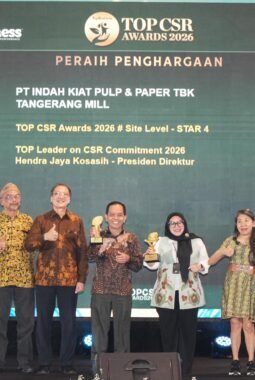 5 Unit Usaha APP Group Raih TOP CSR Awards 2026 atas Komitmen Keberlanjutan & Tanggung Jawab Sosial