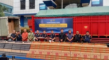 Kanwil Bea Cukai Banten Gagalkan Penyelundupan Jutaan Batang Rokok Ilegal di Pelabuhan Merak