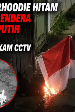 Viral! Pria Berhoodie Hitam Bakar Bendera Merah Putih di Cimahi, Aksi Terekam CCTV – Warga Murka, Polisi Kejar Pelaku!