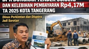 BPK Bongkar Tender Curang dan Kelebihan Pembayaran Rp4,17M TA 2025 Kota Tangerang, Dinas Perkimtan dan Dispora Jadi Sorotan