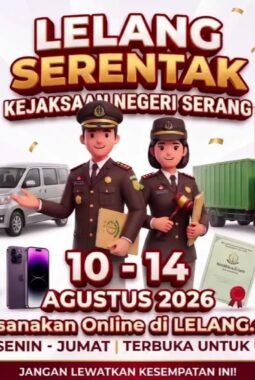 Kejari Serang Gelar Gebyar Lelang Serentak: Nikmati Kesempatan Miliki Vellfire Hingga Rumah dengan Proses Aman dan Transparan