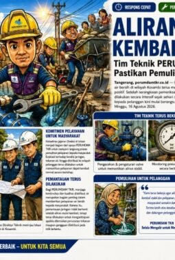 Aliran Air Kosambi Barat Kembali Normal, PERUMDAM TKR Terus Pantau Untuk Jaga Pelayanan ke Masyarakat