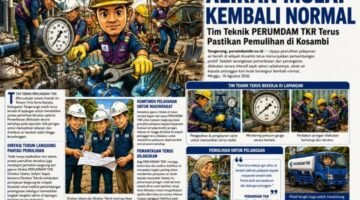 Aliran Air Kosambi Barat Kembali Normal, PERUMDAM TKR Terus Pantau Untuk Jaga Pelayanan ke Masyarakat