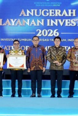 Pemkot Tangerang Raih Apresiasi Nasional Anugerah Layanan Investasi 2026