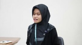 Nursyahwa Syakila, Peserta Netra MTQ Nasional XXXI yang Hafal 30 Juz Lewat Metode Audio. (Foto: Humas Kemenag)