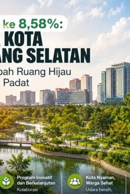 Dari 7,52% ke 8,58%: Rahasia Tangsel dalam Menambah Ruang Hijau di Tengah Kota Padat