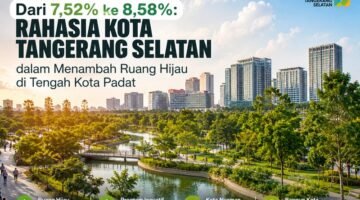 Dari 7,52% ke 8,58%: Rahasia Tangsel dalam Menambah Ruang Hijau di Tengah Kota Padat
