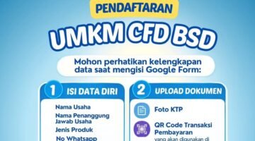 Pendaftaran UMKM CFD BSD Dibuka Kamis Besok, Siapkan Dokumen Ini Sebelum Mendaftar