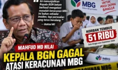 Mahfud MD: Sudaryono Gagal Atasi Keracunan MBG, Korban Capai 51 Ribu Orang