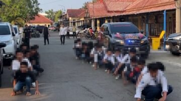 Tim URC Resmob Polres Indramayu Amankan 24 Remaja Terkait Janjian Tawuran Antar Pelajar di Balongan