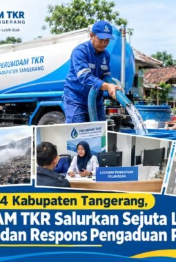 HUT ke-394 Kabupaten Tangerang, PERUMDAM TKR Salurkan Sejuta Liter Air Bersih dan Respons Pengaduan Pelanggan