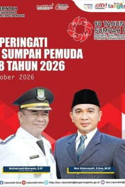 Peringati Hari Sumpah Pemuda ke-98, Camat Cipondoh Ajak Generasi Muda Berkontribusi Nyata